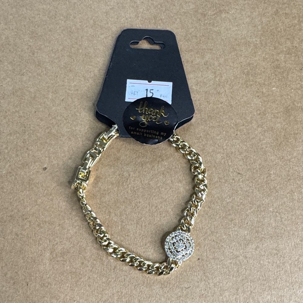 Gold Plated Smiley Face Charm Bracelet | Trendy Cute Jewelry
